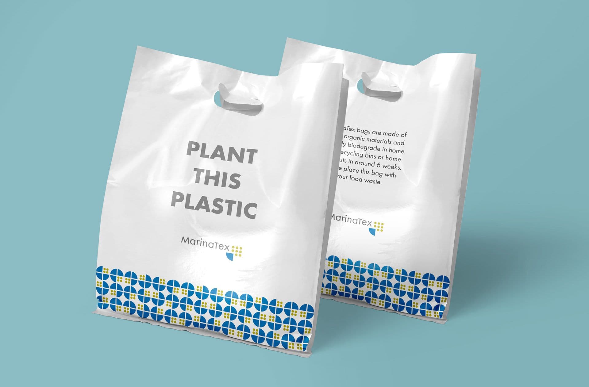  MarinaTex bag (Source: [The Engineer](https://www.theengineer.co.uk/content/news/marinatex-bioplastic-wins-international-dyson-prize/)) 
