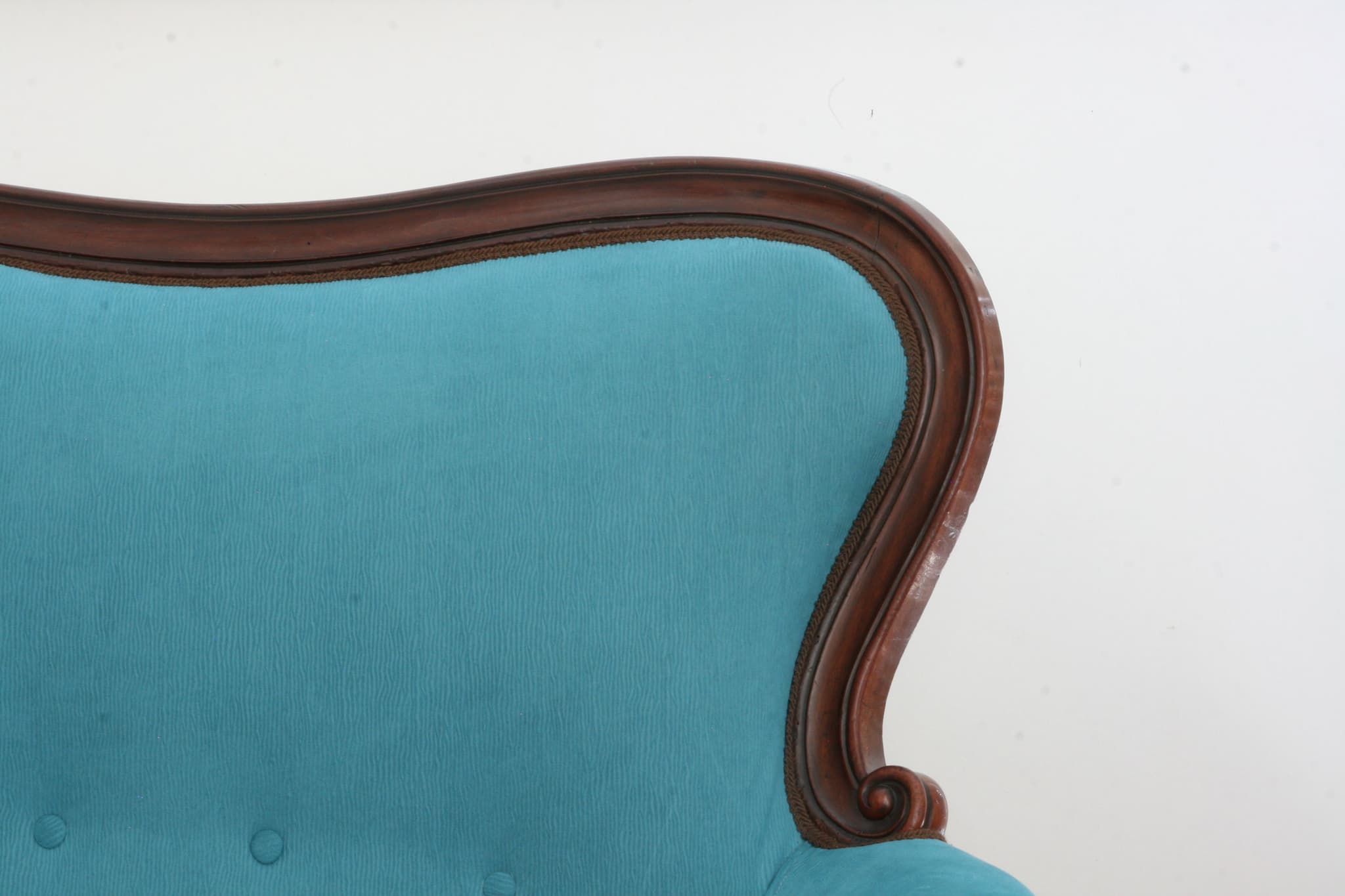 Sofa Giuliana, ReDesign project, with new Alcantara polstery, year 2019, produced in Prato, Italy