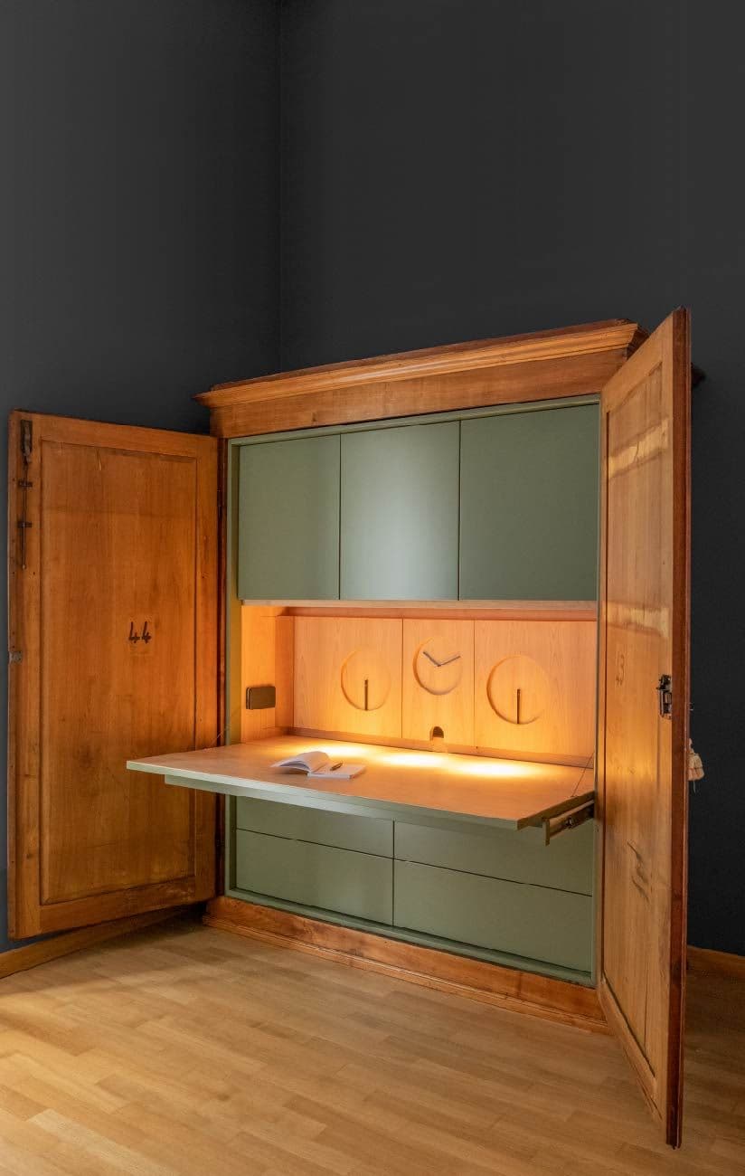 Cabinet Romeo, inside - new build parts, ReDesign project, year 2017, producer Tecnoarreda, Pisa, Italy