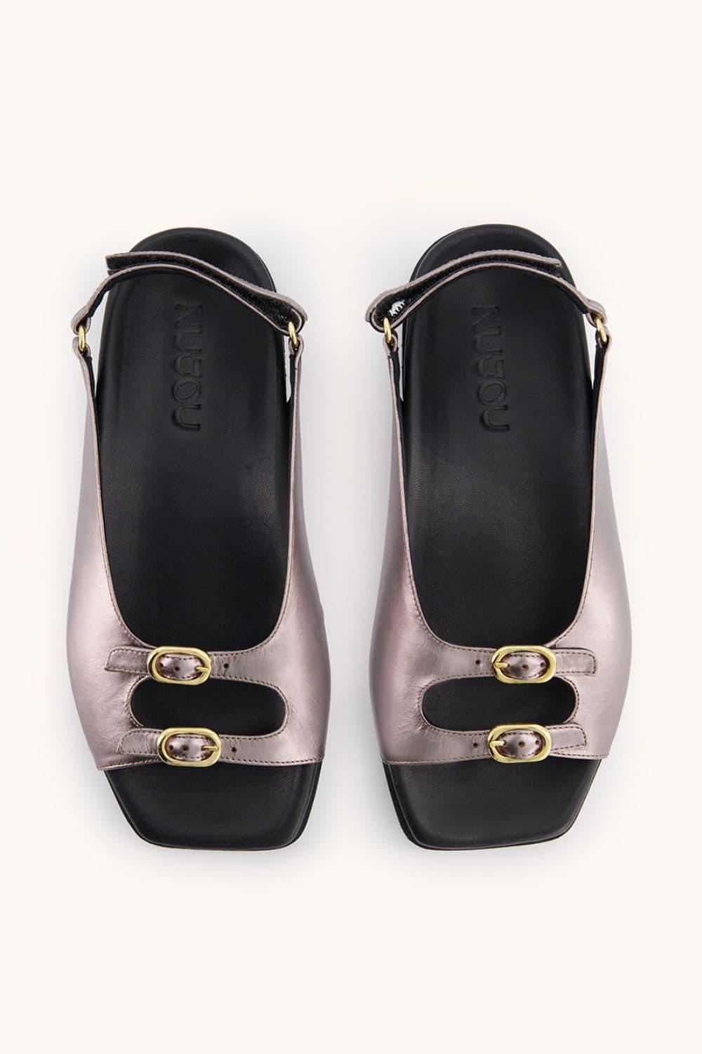 Women's sandals in upcycled leather