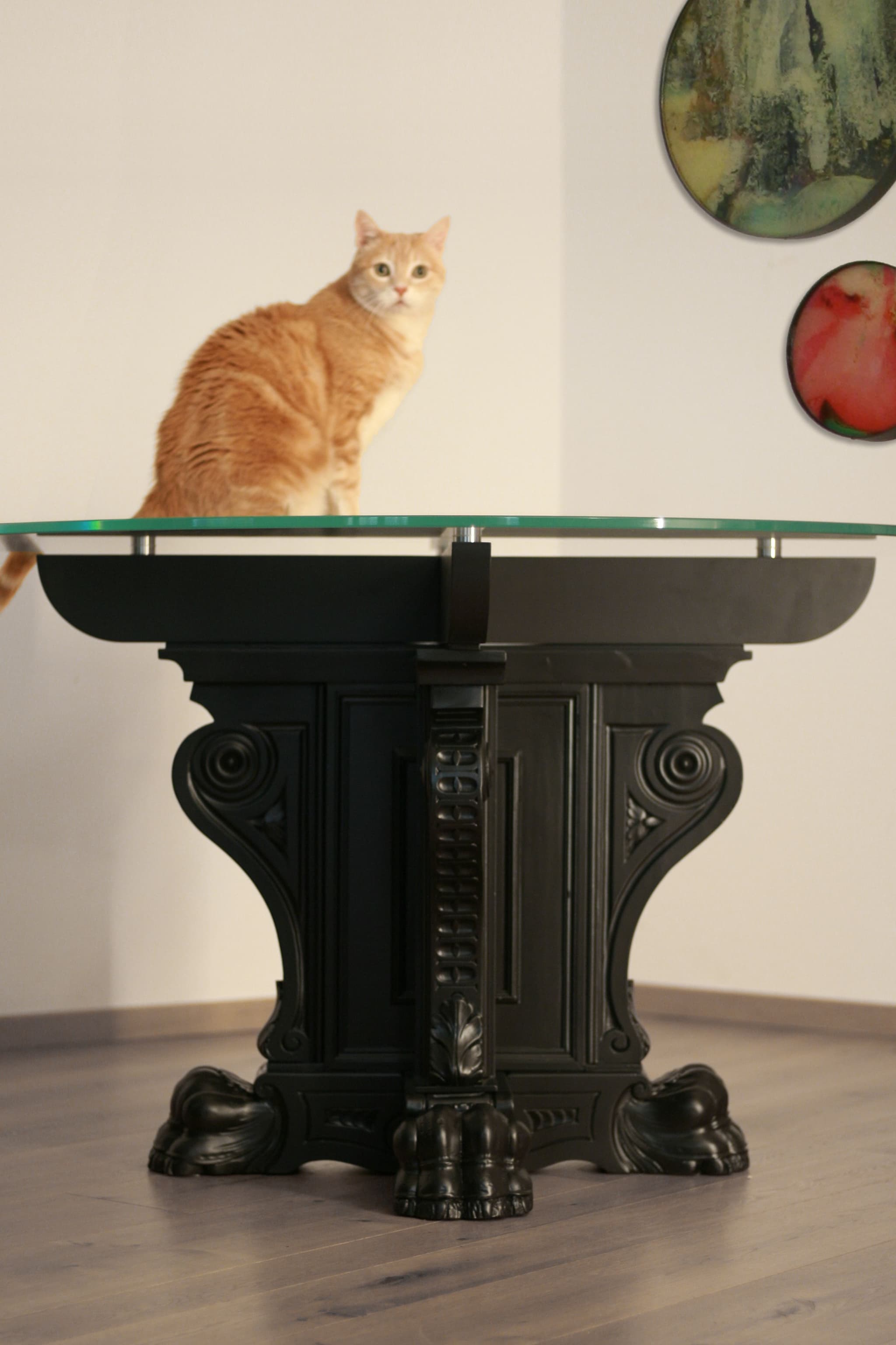 Table Leo, customised solution for a table Fratina, year 2023, producer Alessandro Cecconi, Prato, Italy