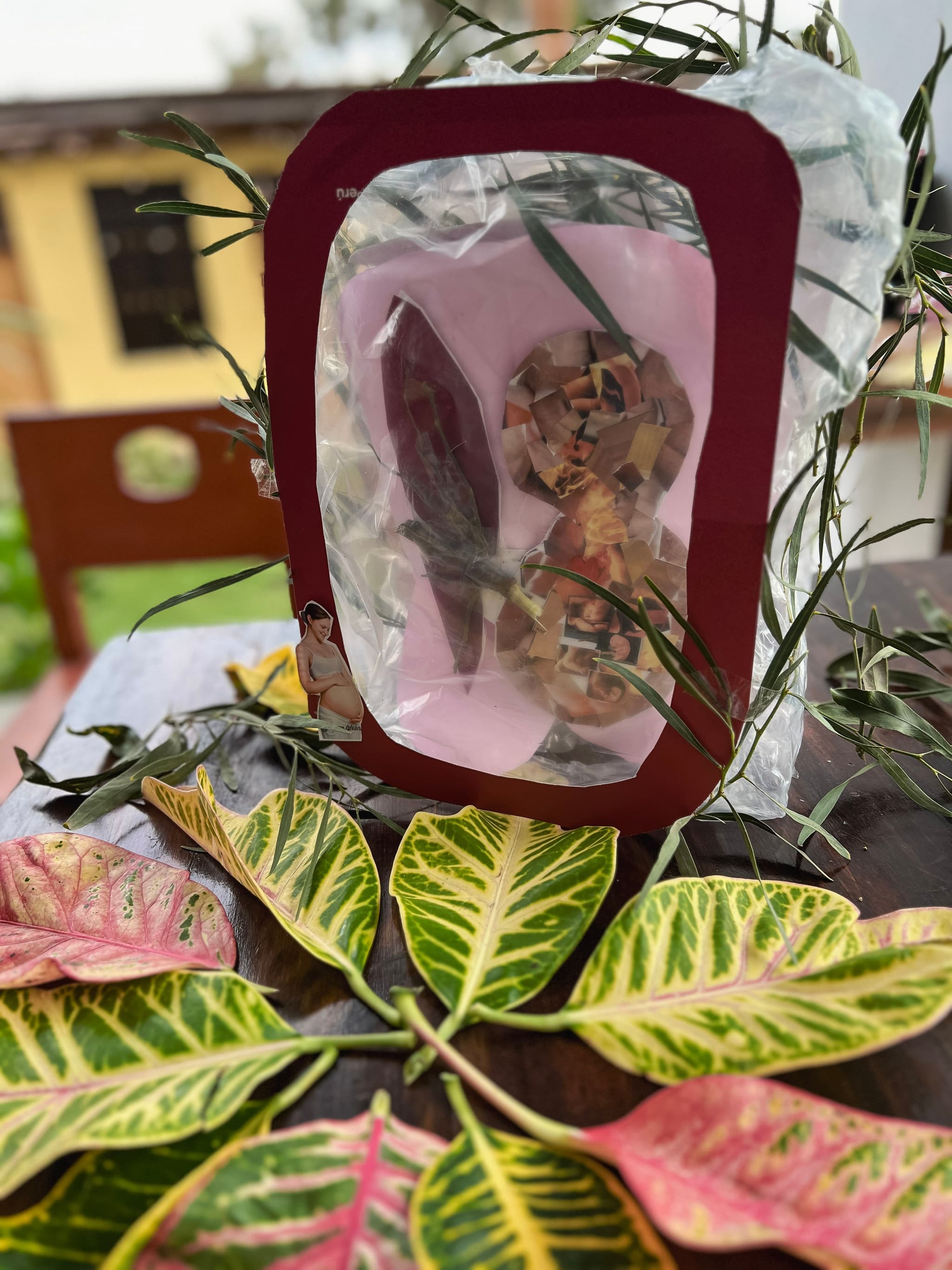 Birth Futures by Marjolein Pijnappels.
Results of workshop using natural materials, old magazines and new printed materials