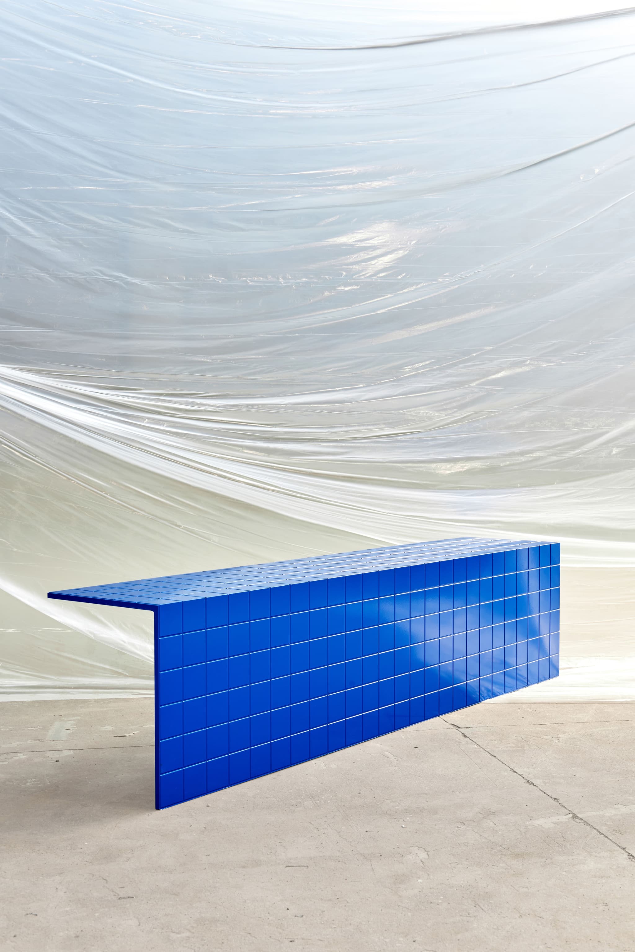 Bench by Sovrappensiero Design. Photo courtesy of Rampinelli Edizioni.