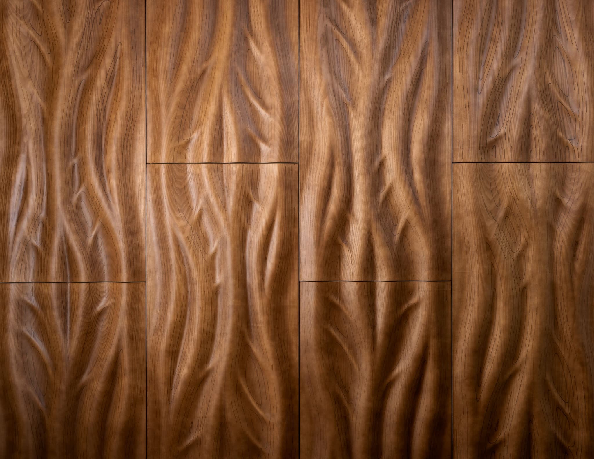 Woodflow panel – biomimetic surface design