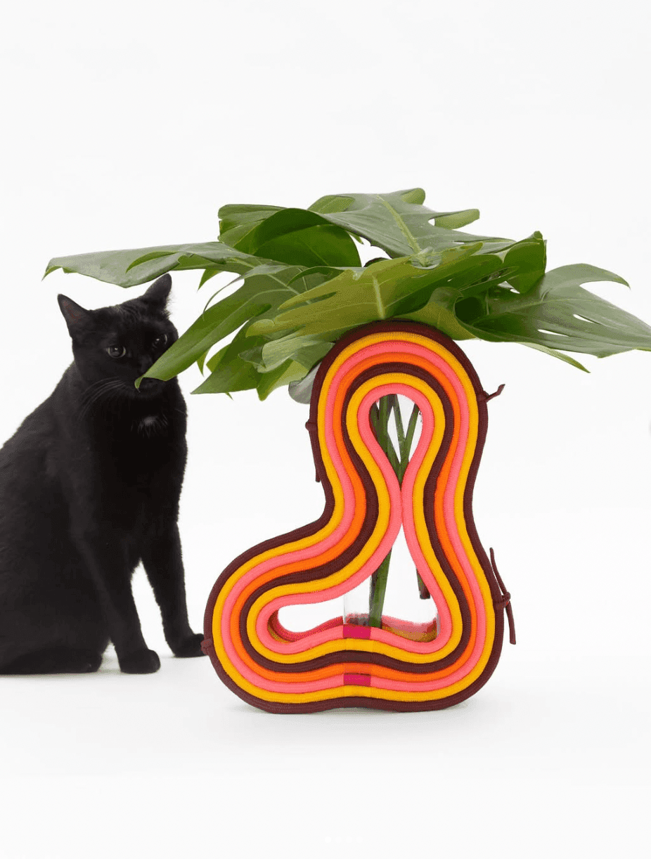 Lava Vase, made from leftover materials of the Tronco collection